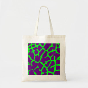 Giraffe Print Wine Lime Tote Bag