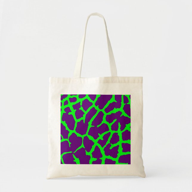 Giraffe Print Wine Lime Tote Bag (Front)