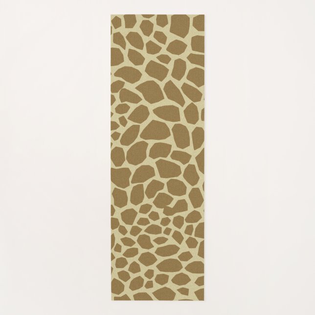 Giraffe Print Yoga Mat (Front)