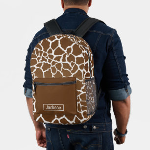 Giraffe Printed Backpack