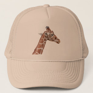 Giraffe profile trucker hat