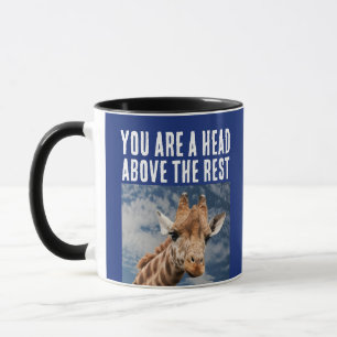GIRAFFE PUN FUNNY COFFEE MUG