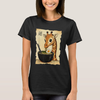 Giraffe Ramen Japanese Kawaii Anime Giraffe T-Shirt