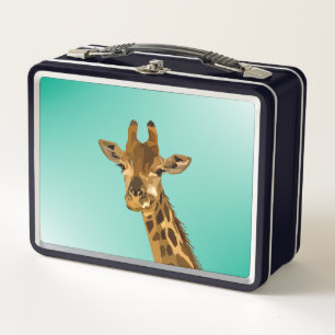 GIRAFFE RETRO METAL LUNCHBOXES