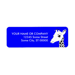 giraffe return address label