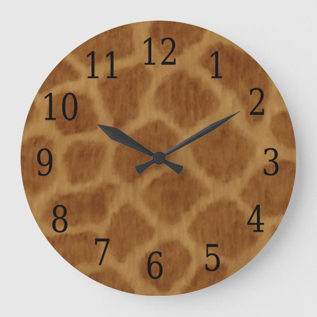 Giraffe Round Clock (Front)