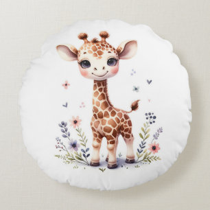 Giraffe  round cushion