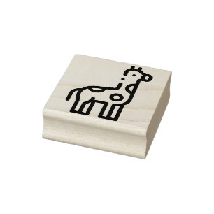 Giraffe Rubber Stamp