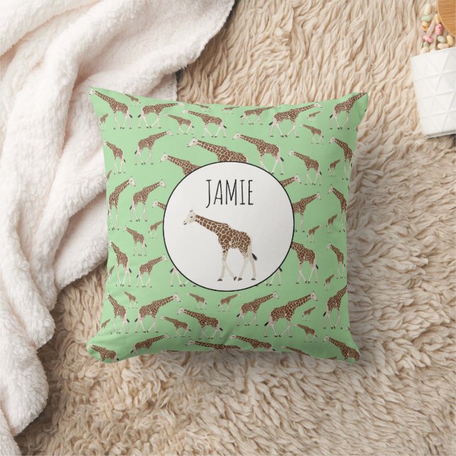 Giraffe Safari Animal Cushion (Blanket)