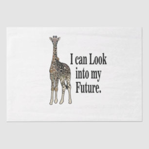 Giraffe Safari Animal Funny Birthday Tissue Paper