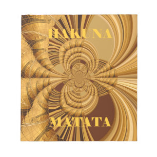 Giraffe Safari Hakuna Matata woven souvenir art Notepad