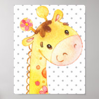 Giraffe Safari Jungle Cute Baby Nursery Gift