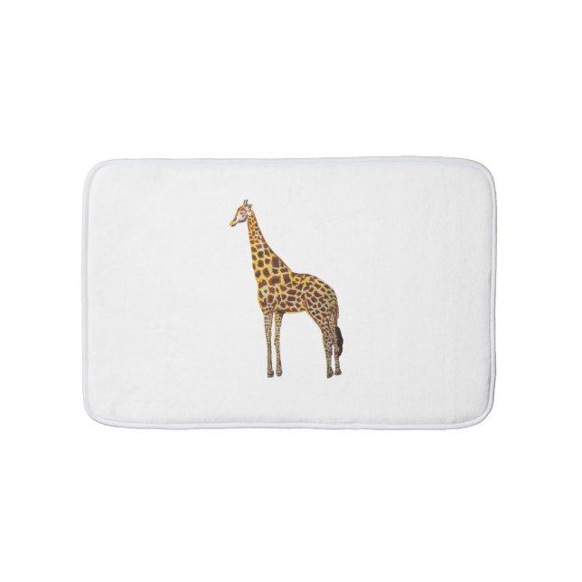 Giraffe Safari Painting Bath Mat (Front)