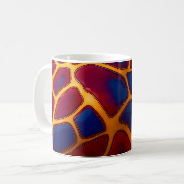 Giraffe Safari Pattern Coffee Mug (Front Left)