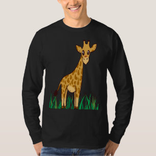 Giraffe Safari Savannah Africa Cute Giraffe Long N T-Shirt
