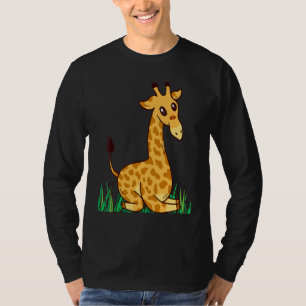Giraffe Safari Savannah Africa Cute Giraffe Long N T-Shirt