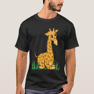 Giraffe Safari Savannah Africa Cute Giraffe Long N T-Shirt