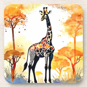 Giraffe Savannah Art Coaster
