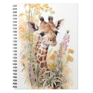 Giraffe School Office Notebook Gift