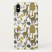 Giraffe seamless pattern yellow white tall