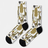 Giraffe seamless pattern yellow white tall wrappin