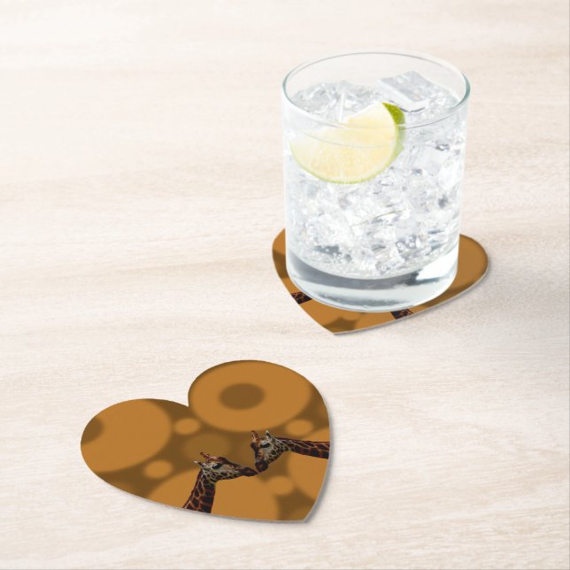 Giraffe Self Reflection,  Paper Coaster (Insitu)