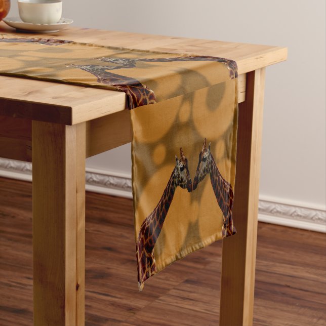 Giraffe Self Reflection,  Short Table Runner (In Situ)