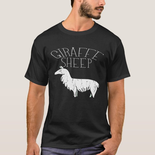 Giraffe Sheep Llama Alpaca T-Shirt (Front)