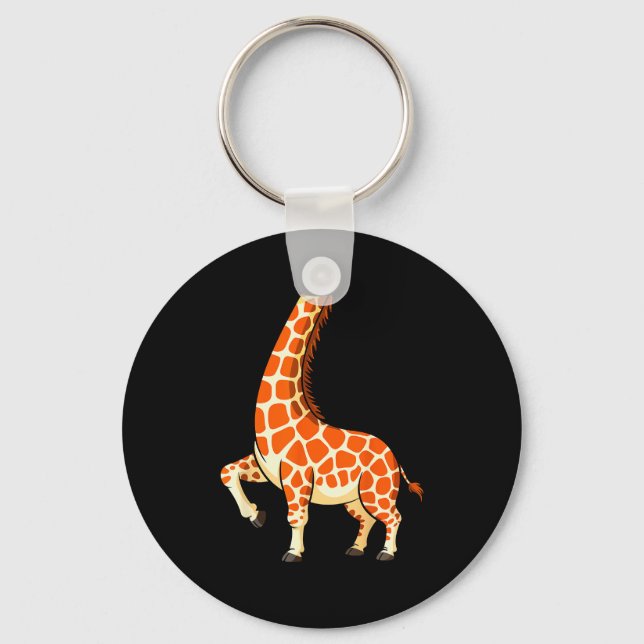 Giraffe Shirt Adult Men Women Kids Giraffe Costume Key Ring (Front)