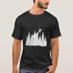 Giraffe Shirt Peekaboo In The Woods Funny Safari A