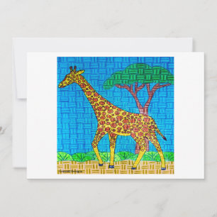 Giraffe (single) - Greeting Card