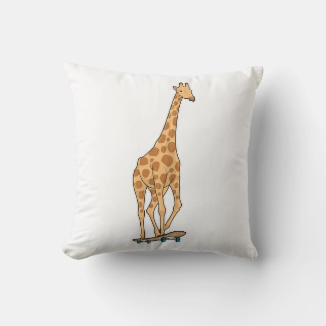 Giraffe Skater Skateboard Cushion (Front)