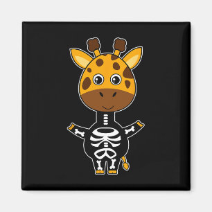 Giraffe Skeleton Xray Costume Cute Easy Halloween Magnet