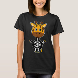 Giraffe Skeleton Xray Costume Cute Easy Halloween  T-Shirt