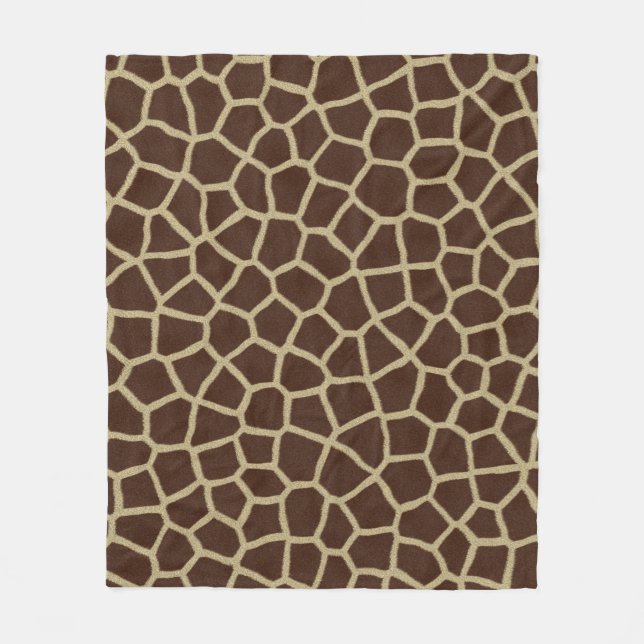 Giraffe Skin Fleece Blanket (Front)