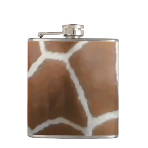 GIRAFFE SKIN HIP FLASK