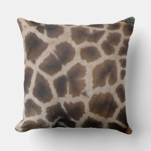 Giraffe Skin Pattern Throw Pillow