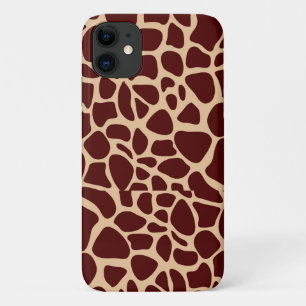 Giraffe Skin Print Brown pattern-48678 iPhone 11 Case