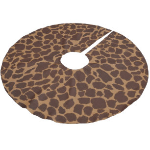 Giraffe Skin Print Pattern Personalise Brushed Polyester Tree Skirt