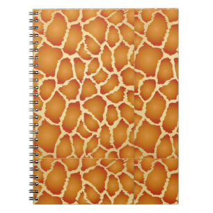 Giraffe Skin Texture Pattern Notebook