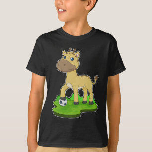 Giraffe Soccer player Soccer T-Shirt
