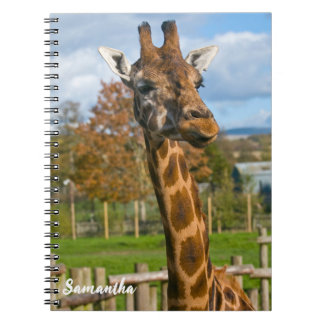Giraffe Spiral notebook