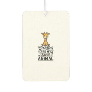 Giraffe Spirit Animal Vintage Engraving Shirt Desi Car Air Freshener