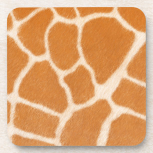 Giraffe Spots Exotic Fur Realistic Animal Print Coaster