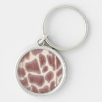 Giraffe Spots Pattern Keychains