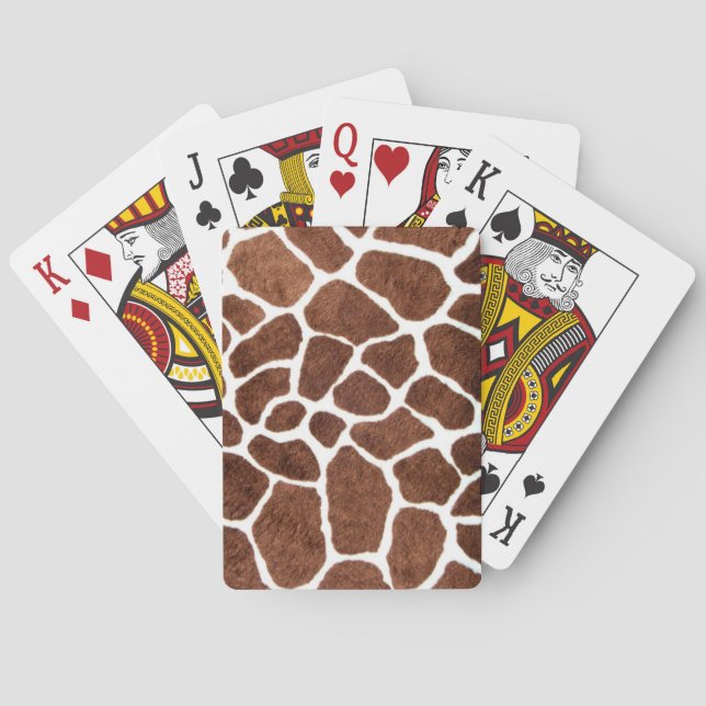 Giraffe spots playing cards (Back)