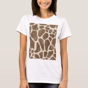 Giraffe Spots Print Pattern  T-Shirt