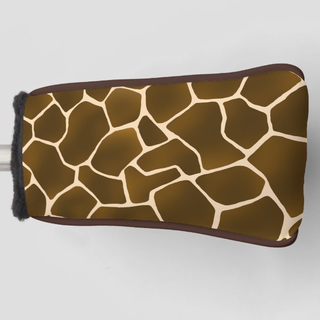 Giraffe Spots Wild Safari Animal Skin Print Golf Head Cover (Front)