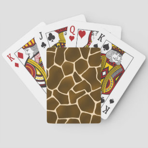 Giraffe Spots Wild Safari Animal Skin Print Playing Cards
