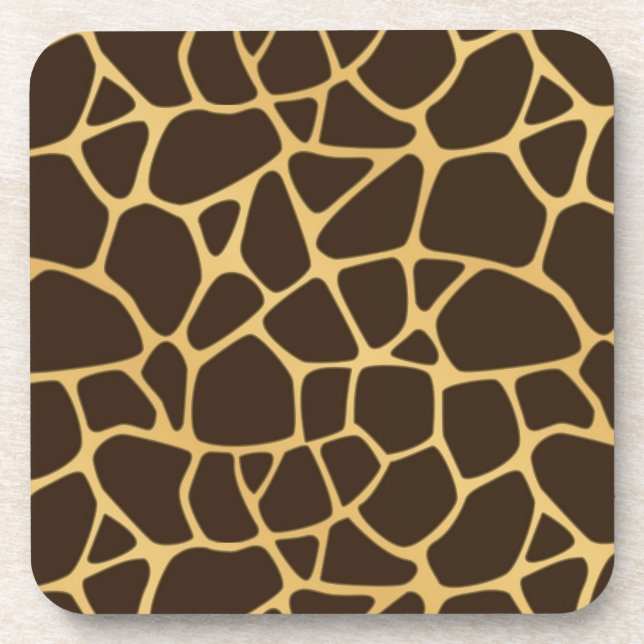 Giraffe Spotted Background Coaster (Front)